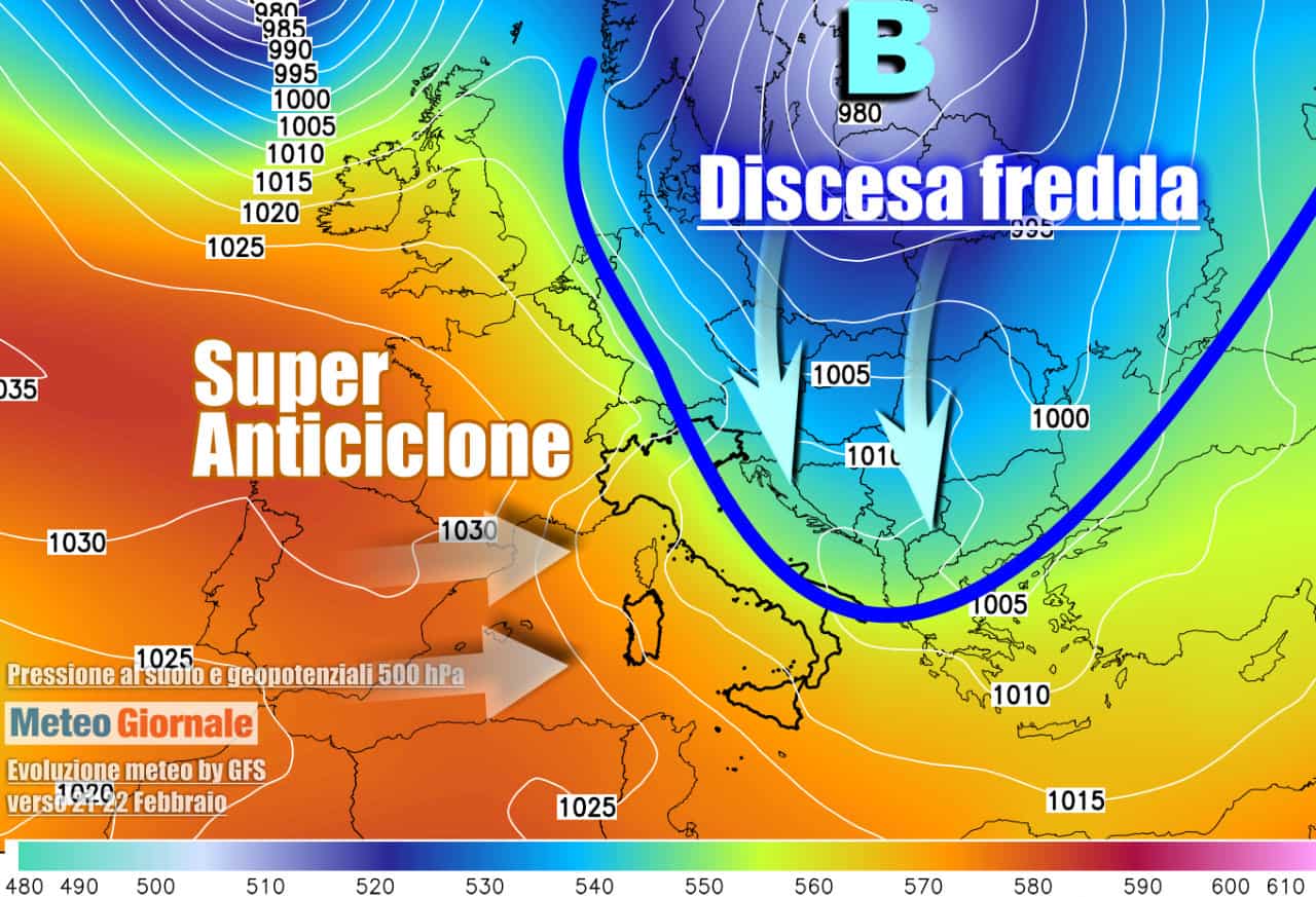 Tendenza meteo prossima settimana, le potenzialità novità di fine inverno