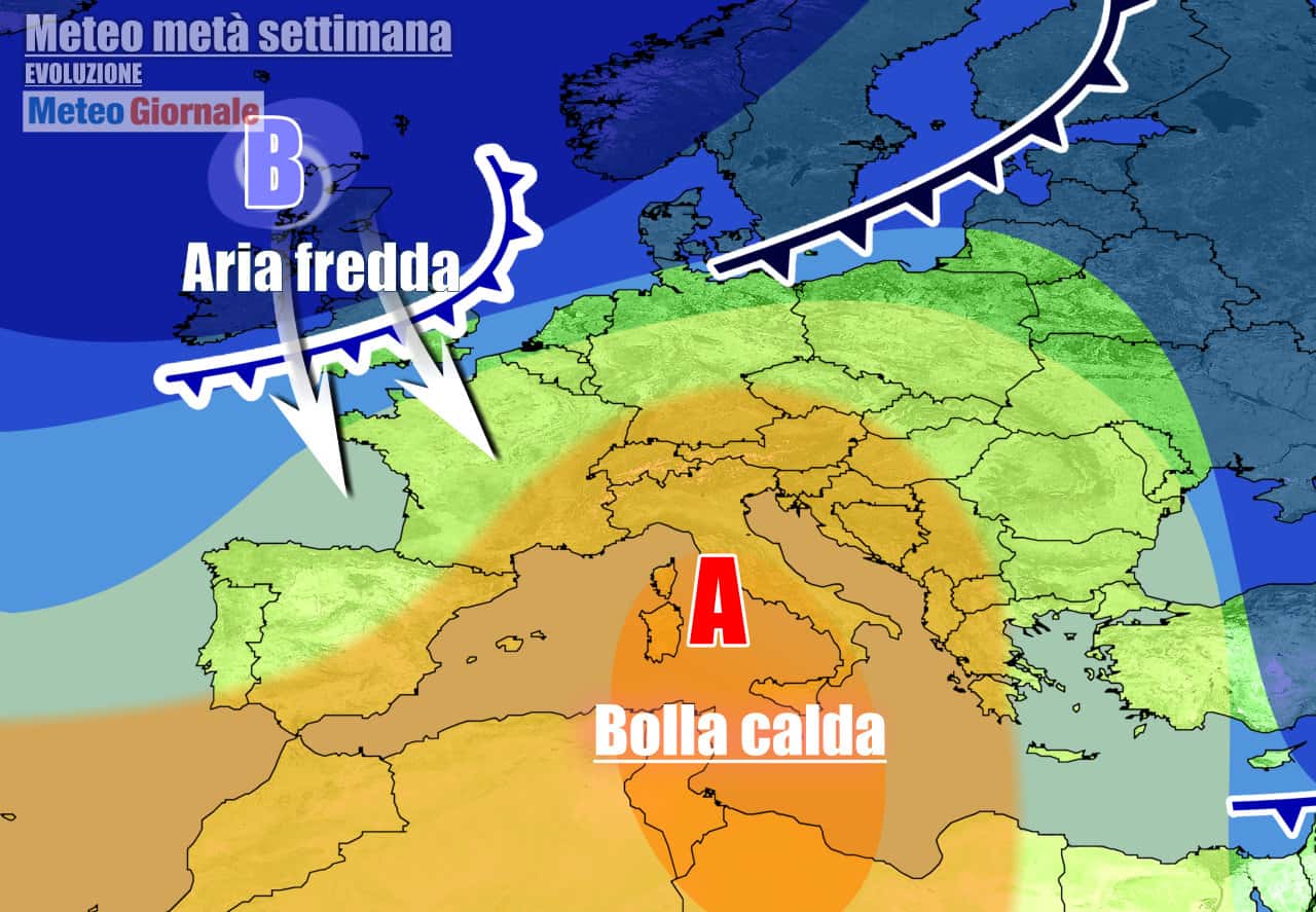 Meteo 7 Giorni. Torna l’ANTICICLONE, ma in arrivo grosse novità verso weekend