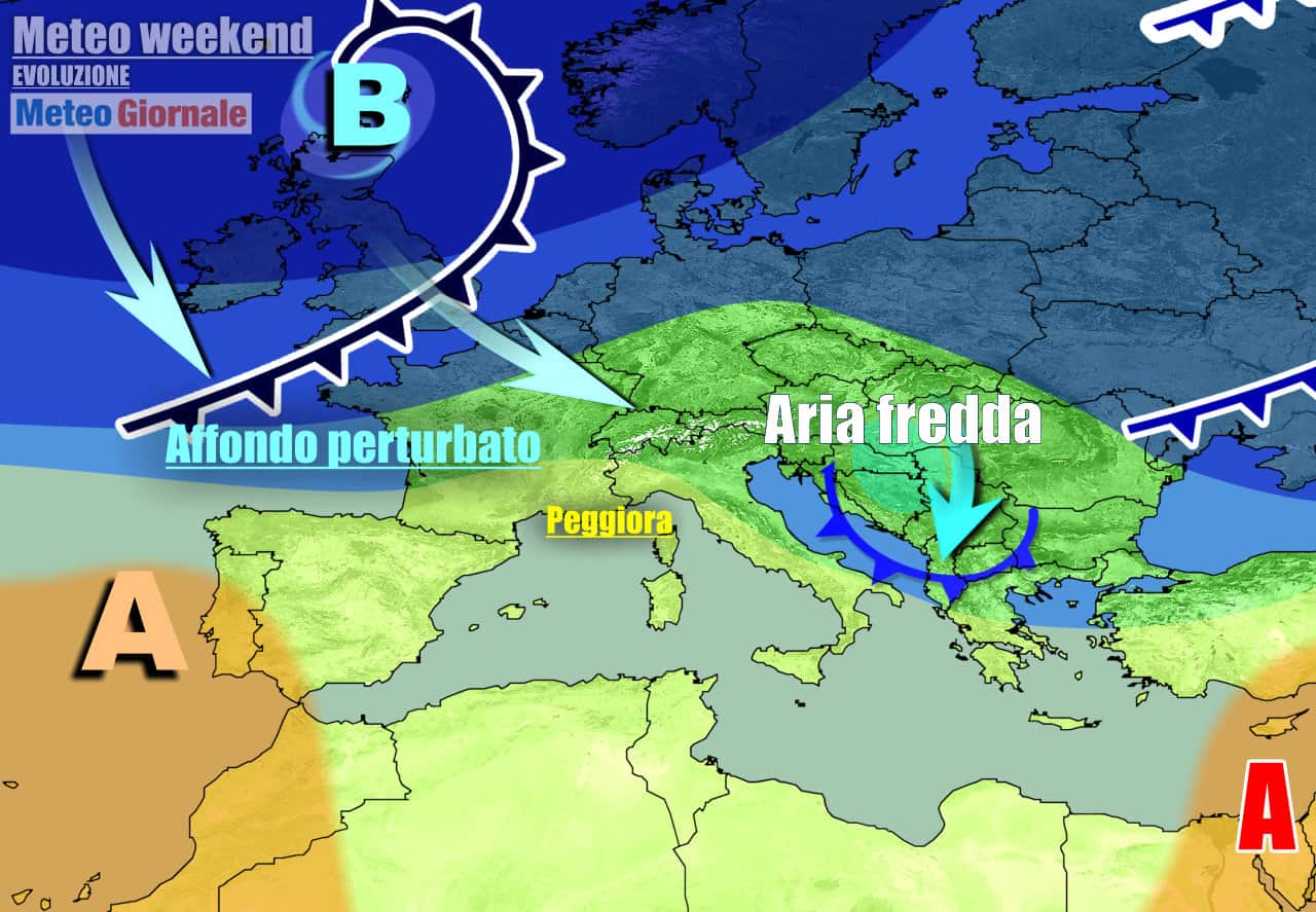 Meteo 7 Giorni. Tornano le PERTURBAZIONI, con PIOGGIA e NEVE a bassa quota