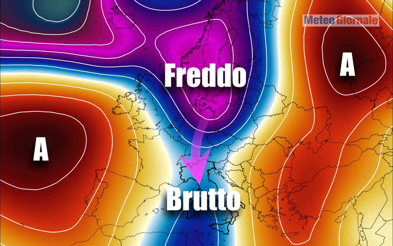 MALTEMPO, inizio settimana prossima con meteo INVERNALE peggioramento meteo 1 - MALTEMPO, inizio settimana prossima con meteo INVERNALE