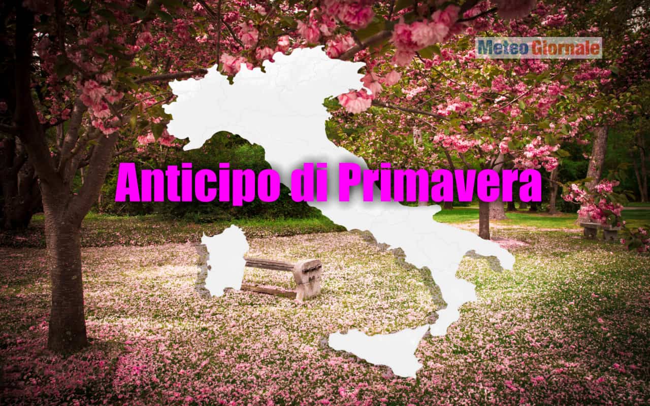 Meteo verso fine mese con gigantesco ANTICICLONE. Anticipo di PRIMAVERA