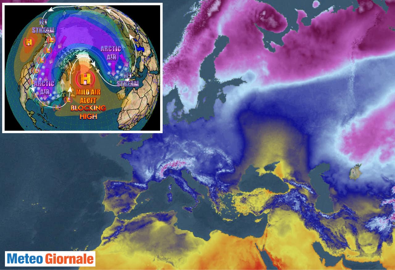 Meteo,di nuovo il FREDDO per il Final Warming. Il Gelo dalle regioni del Polo Nord verso Europa