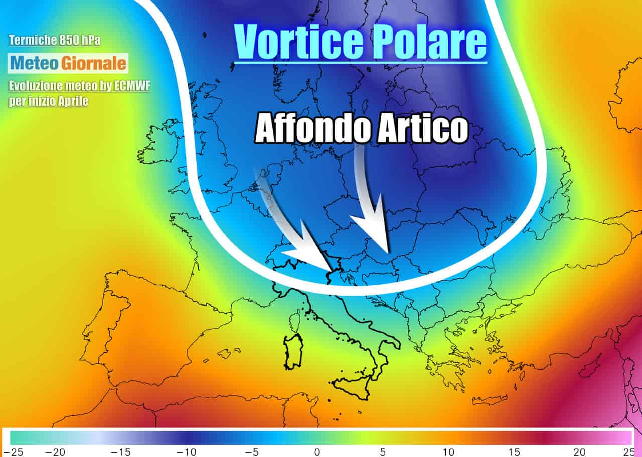 Meteo ribaltone. Dal CALDO fuori stagione al FREDDO TARDIVO dall’Artico