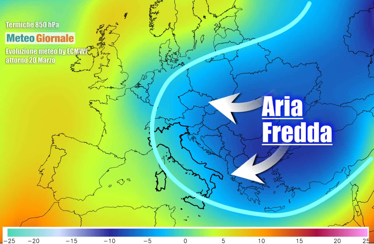 Meteo weekend: torna il FREDDO con PIOGGIA e NEVE. Vediamo dove