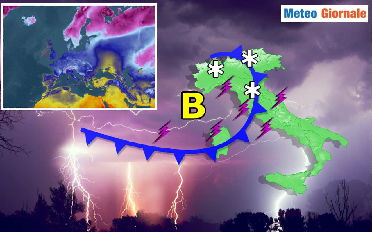 MAPPE. Meteo con fine SICCITA'. Altissime possibilità anche di Nubifragi e Temporali