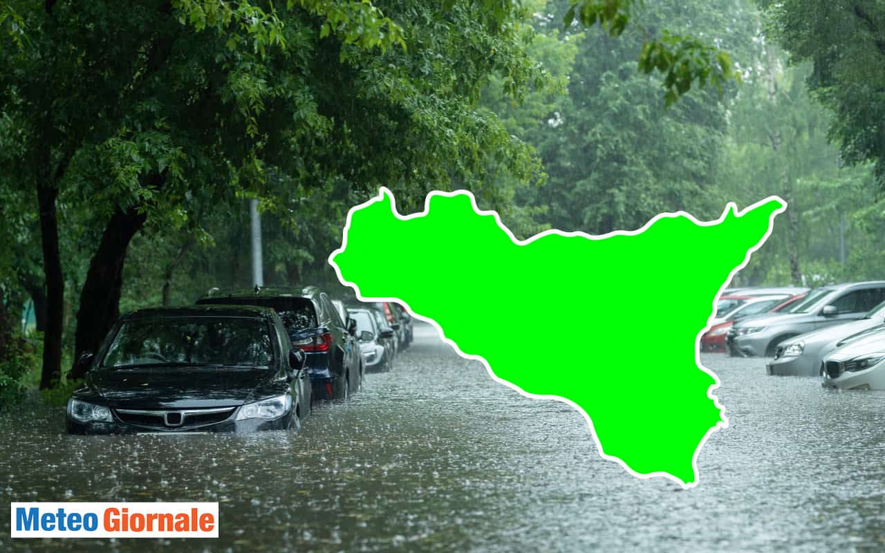 Meteo Sicilia, sino a 170 mm di pioggia