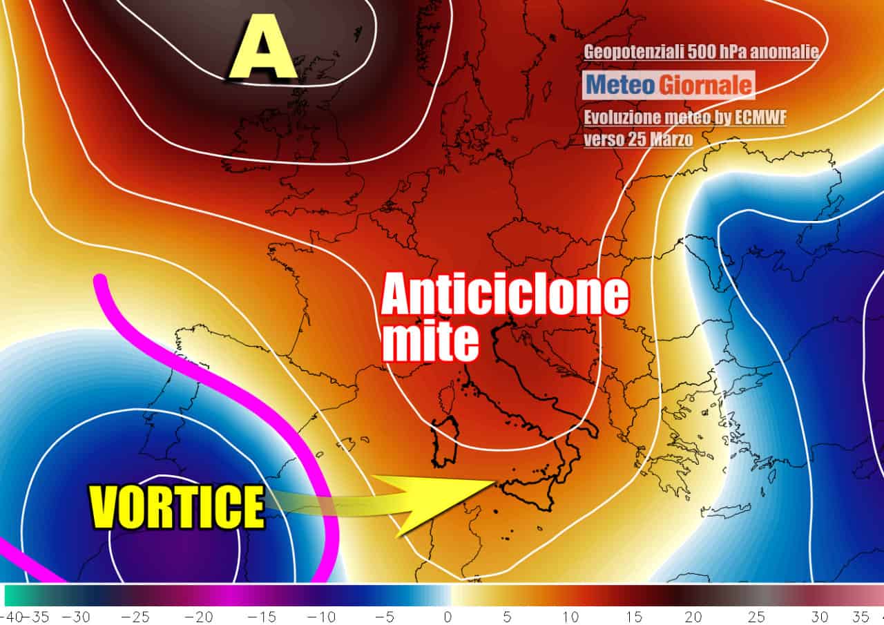 Meteo: VORTICE in rotta verso Italia. Ritorno maltempo, ecco quando e dove