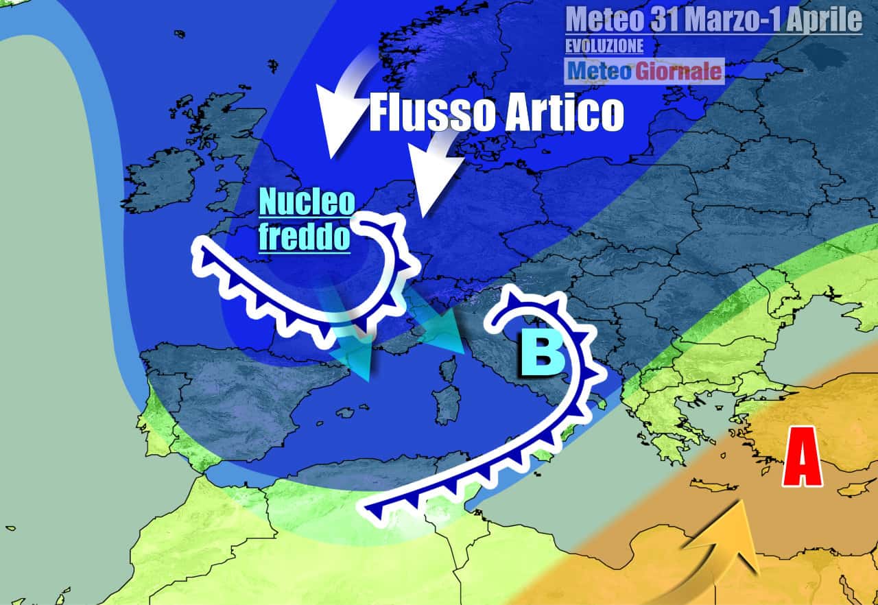 Meteo 7 Giorni: peggioramento imminente con PIOGGIA e anche NEVE sulla SICCITA' infinita