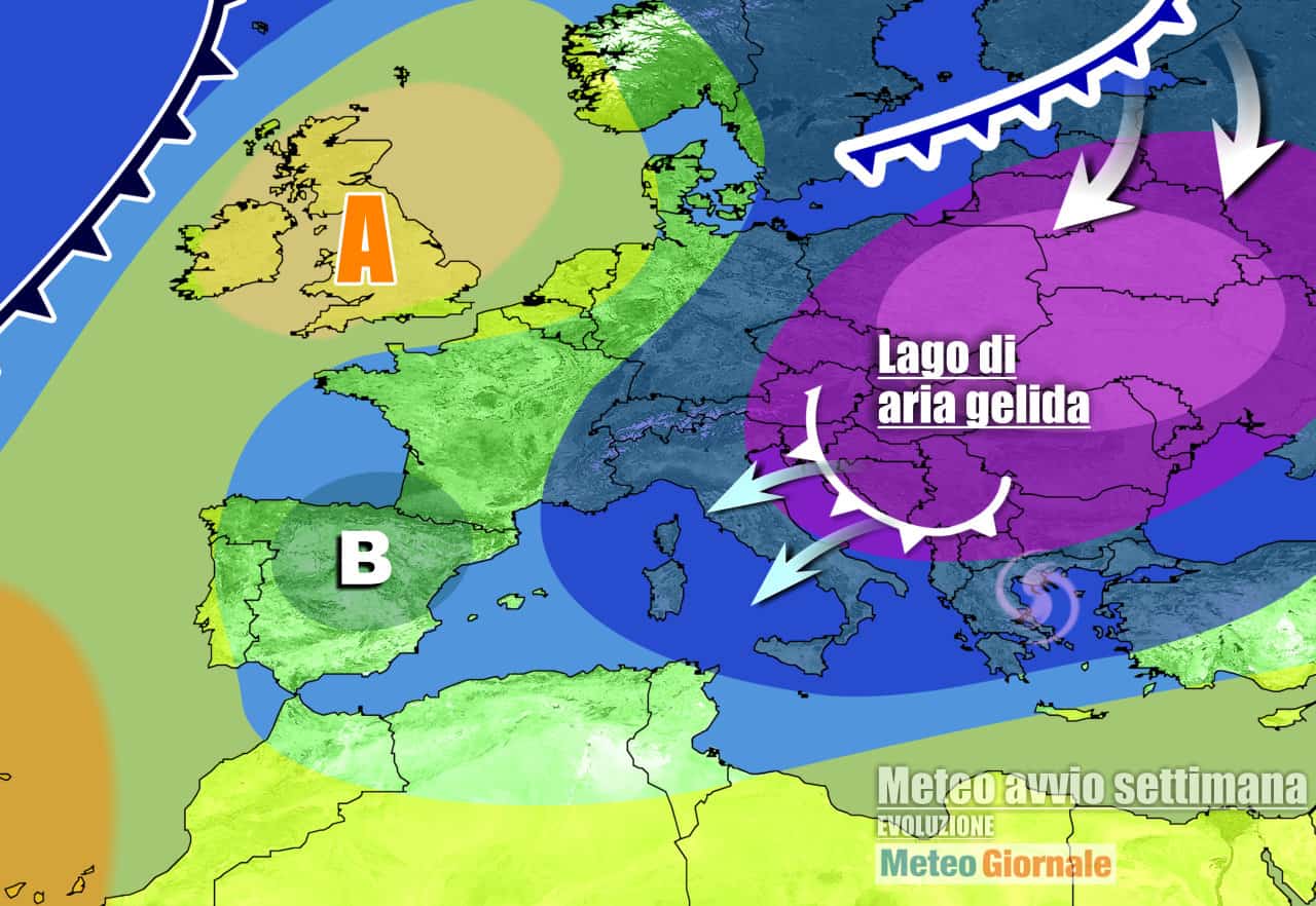 Previsioni Meteo: il FREDDO dalla Russia e NEVE, ne avremo per tanti giorni. Il rischio di neve sino alle coste