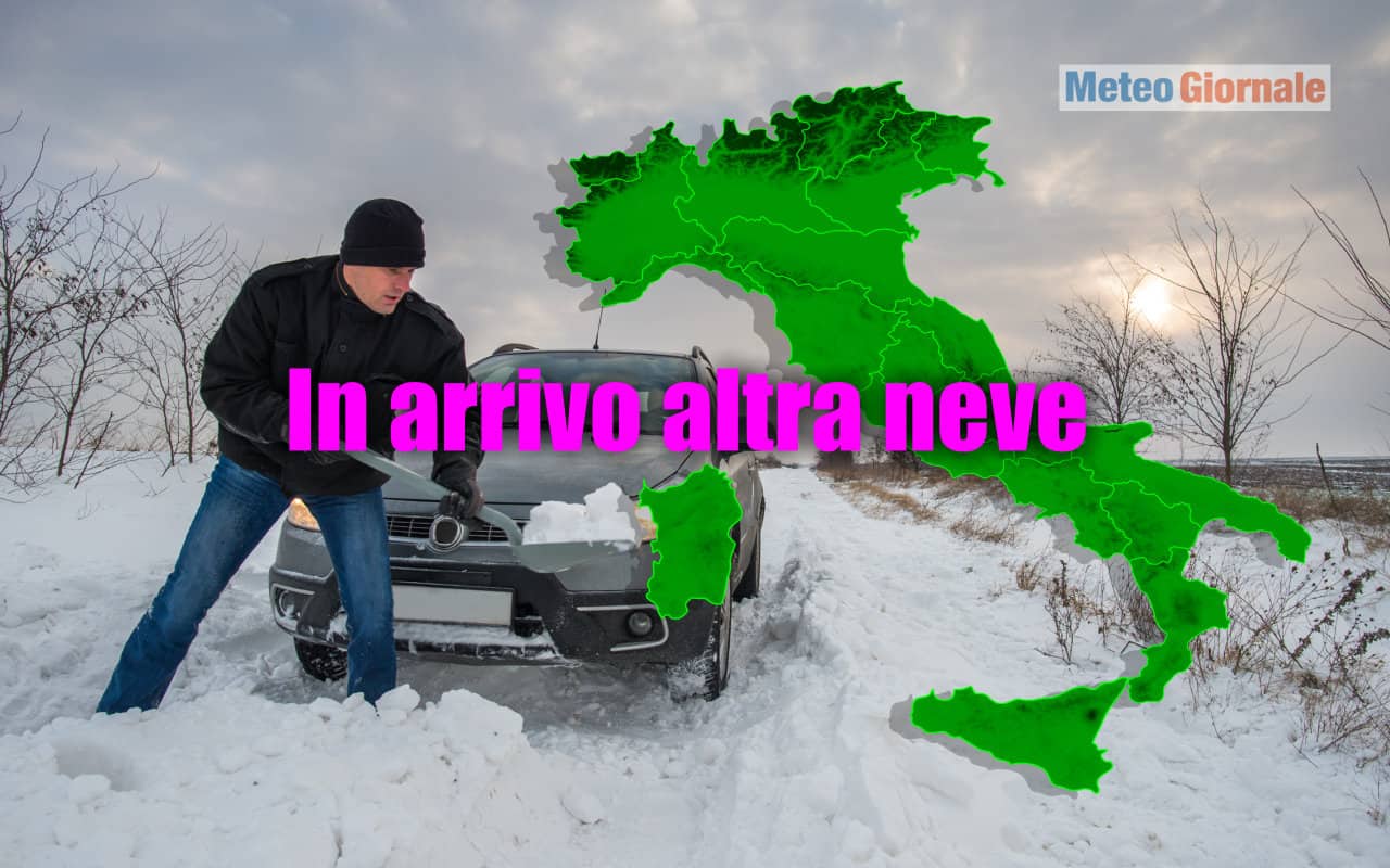 Si replica: meteo da pieno INVERNO, arriva altra NEVE