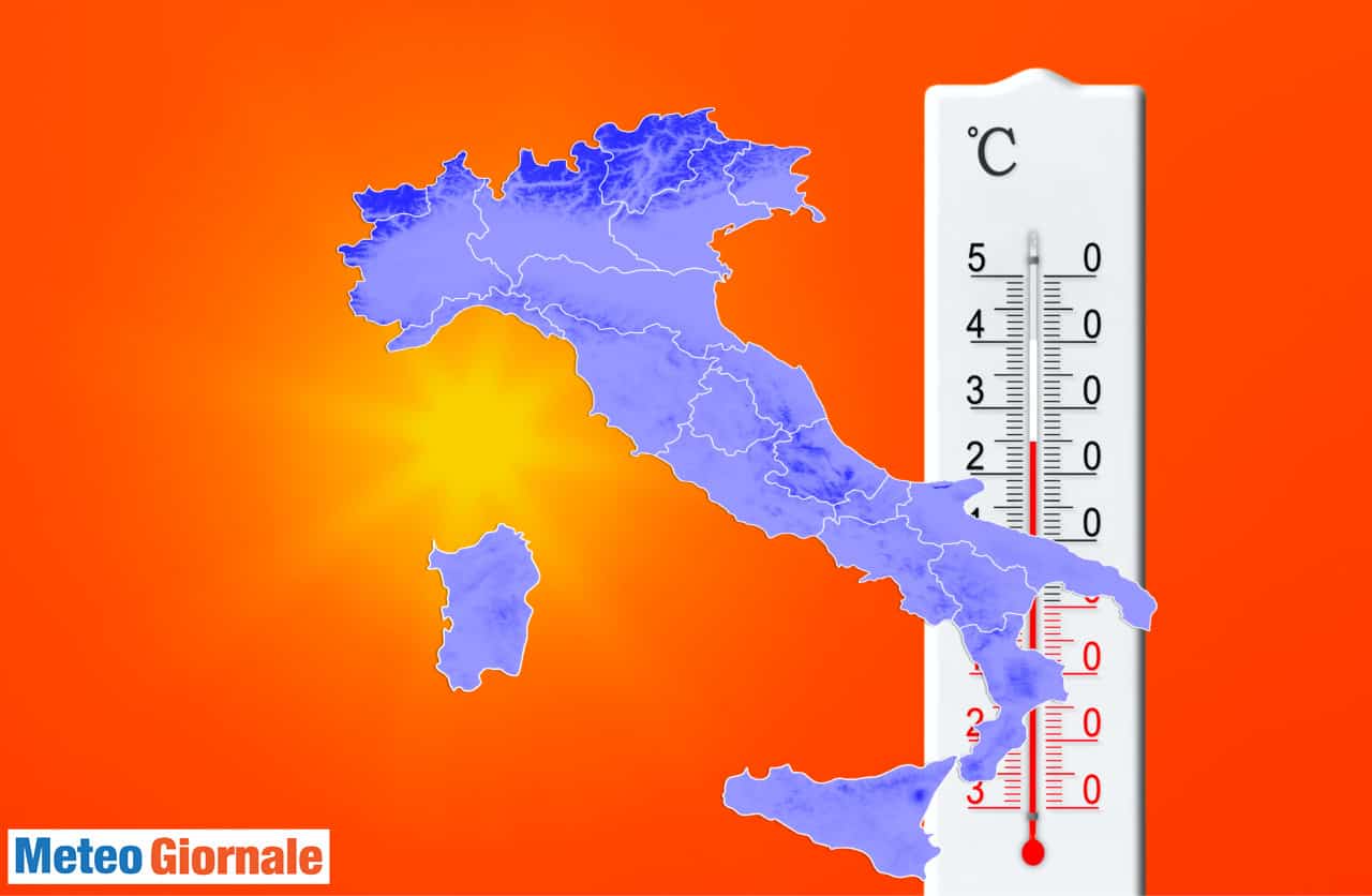 Meteo con Blitz di aria calda dall’Africa. Temperatura sino 25 gradi. Poi aria gelida