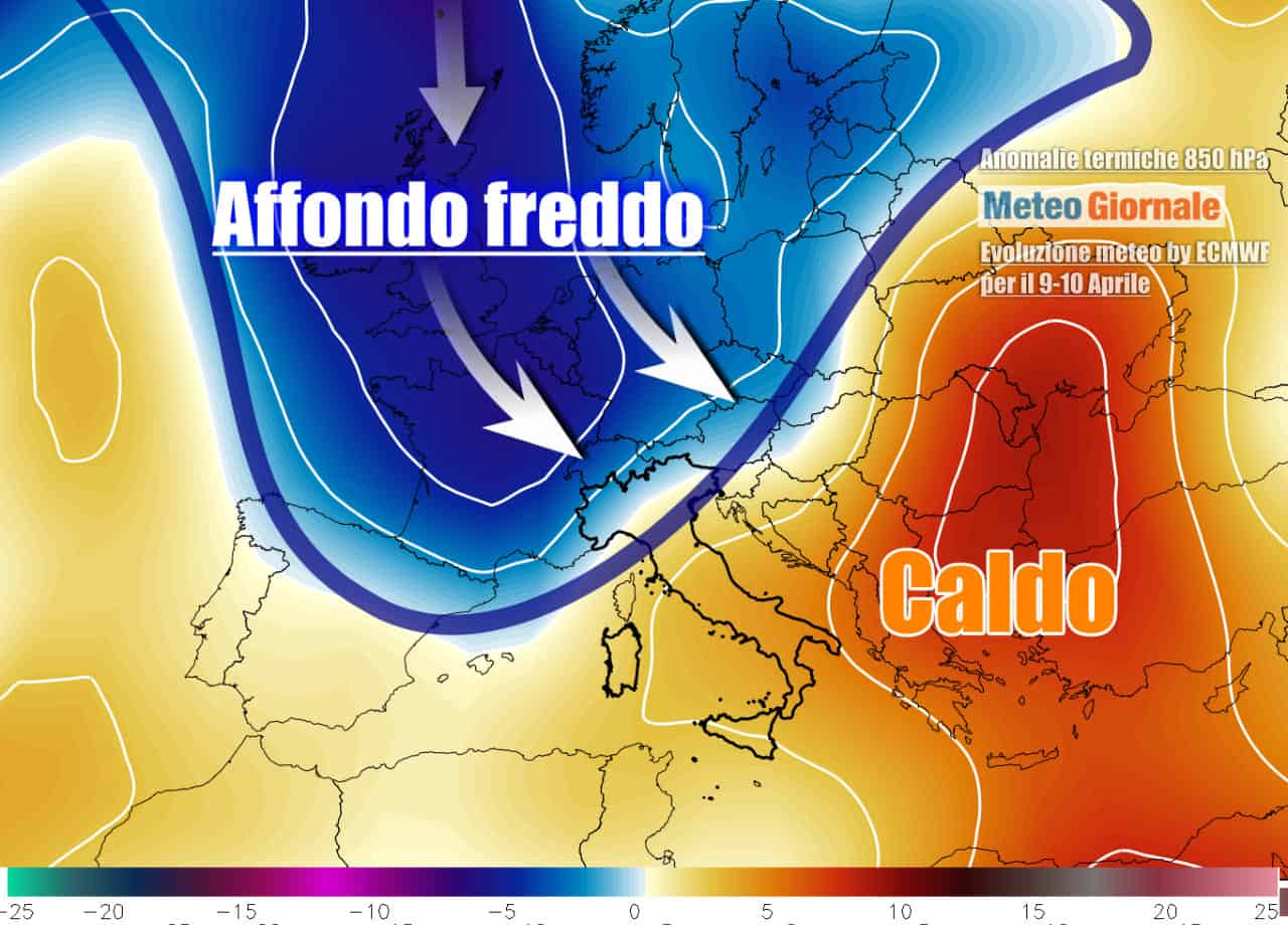 Meteo: nuovo evento invernale nel Fine settimana delle Palme. Vediamo dove