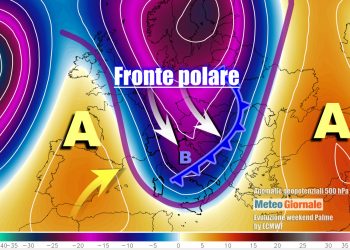 Saccatura fredda sull'Italia, con passaggio frontale molto rapido