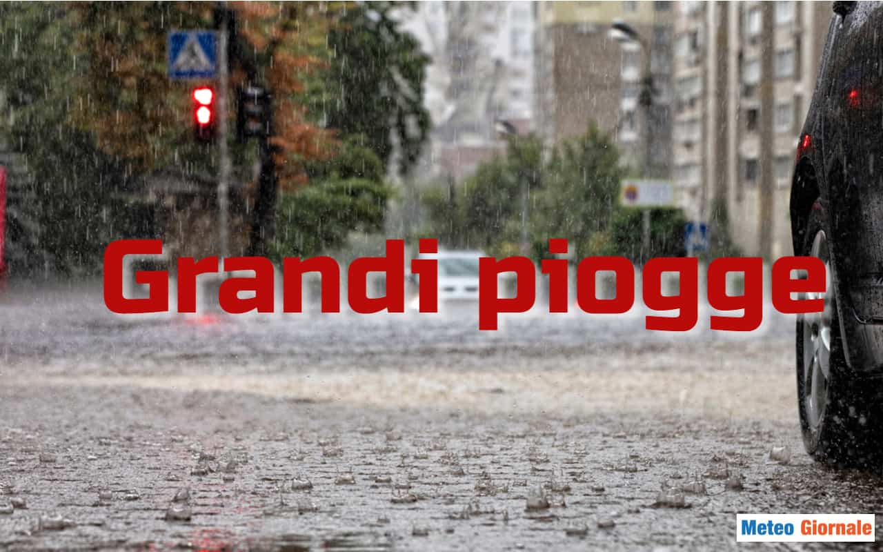 Meteo con Piogge e Temporali. Distribuzione, intensità del peggioramento ormai imminente