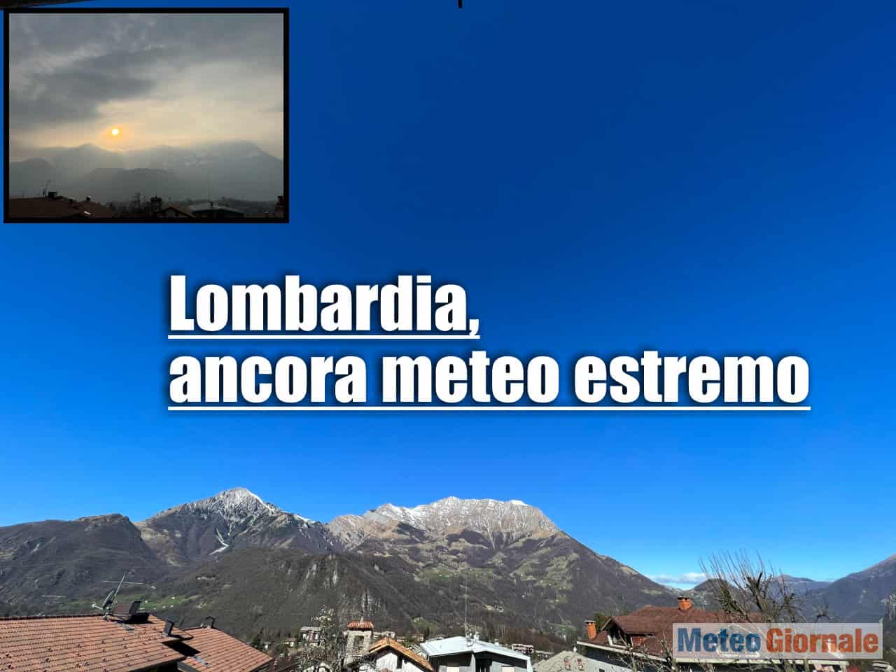 Meteo Lombardia, prosegue la siccità. Favonio e caldo.
