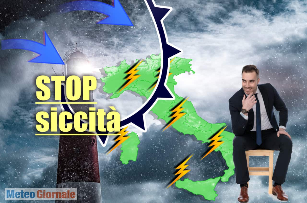 Meteo: STOP alla SICCITA’ finalmente continue conferme. Mappe piogge
