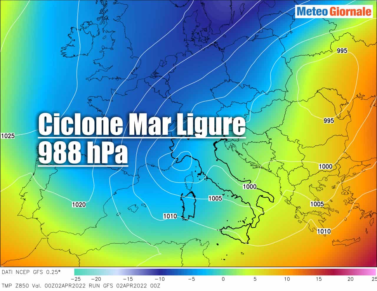 Italia, meteo influenzato da raro ciclone mediterraneo invernale