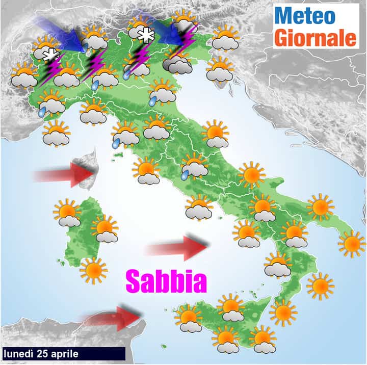 Meteo OGGI su Italia: dal Sole a improvvisi TEMPORALI