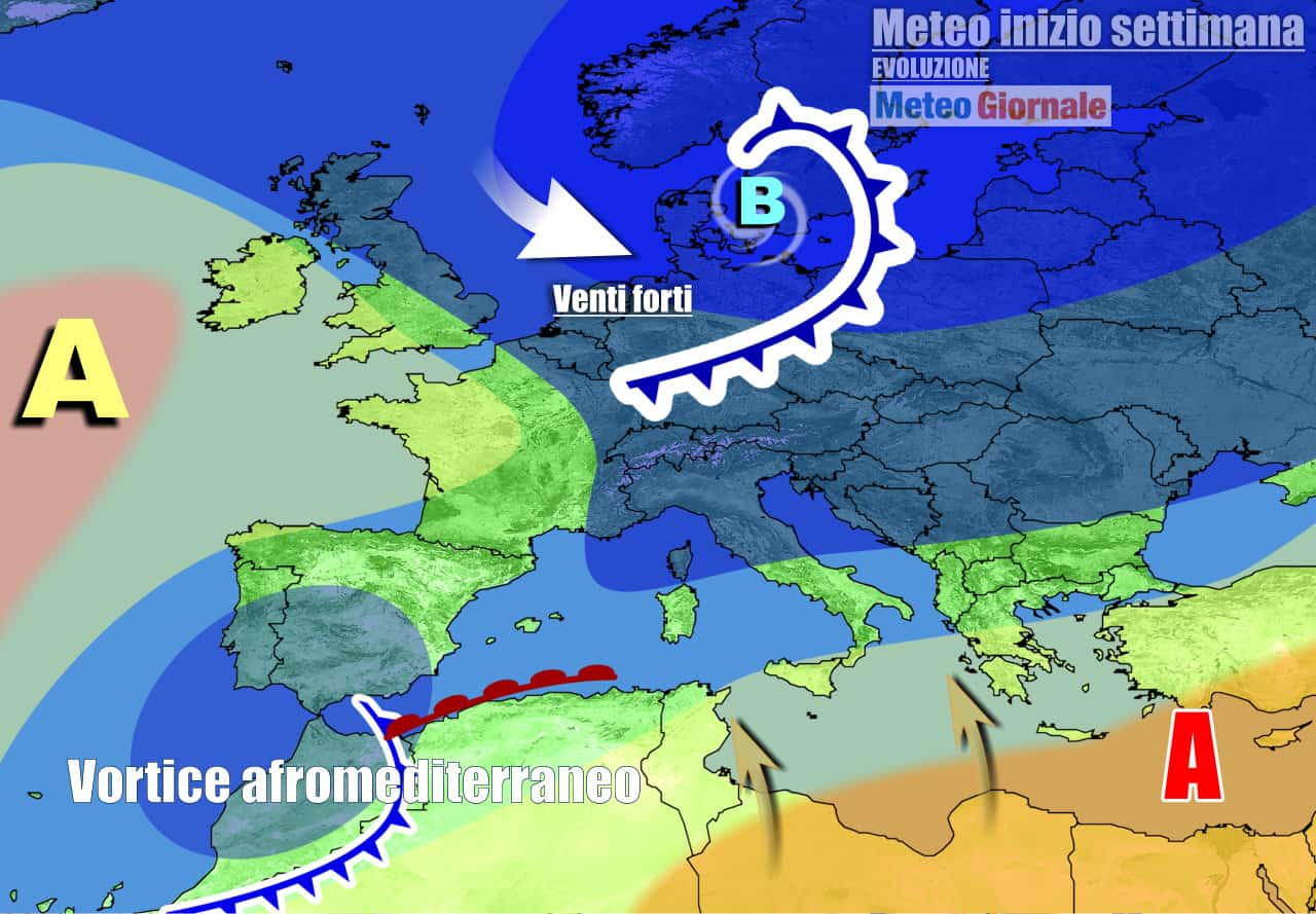 Meteo 7 Giorni: CICLONE INVERNALE va via, prossima settimana cambia tutto