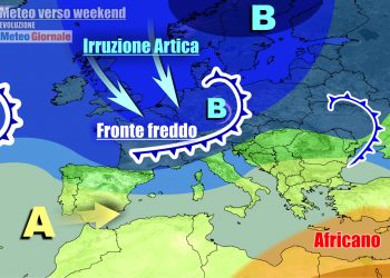 Perturbazione fredda pronta a valicare le Alpi nel weekend