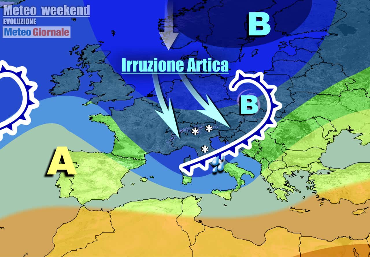 Meteo 7 Giorni: irrompe FREDDO ARTICO nel weekend che precede PASQUA arriva NEVE