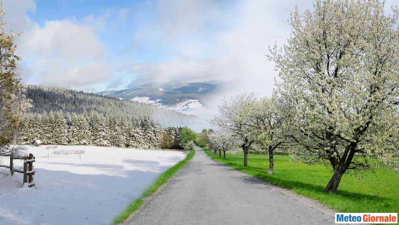 Meteo di Primavera e la NEVE fino in pianura, un connubio perfetto