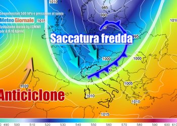 Perturbazione fredda nel weekend