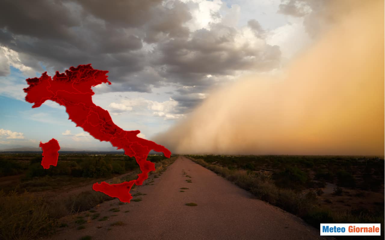 Meteo: Sud Italia e Sicilia afflitte sempre più dalla sabbia del Sahara. E’ cambiamento climatico