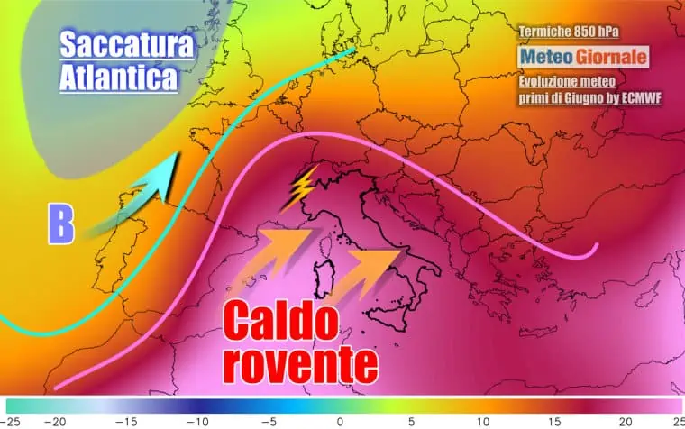 Ondata di caldo d'inizio Giugno