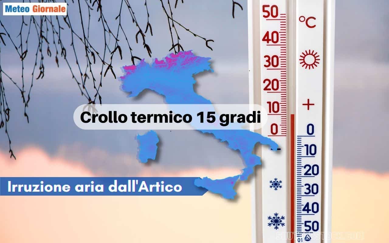Meteo Italia Lungo Termine, validità 15 giorni: Poderoso CROLLO della TEMPERATURA