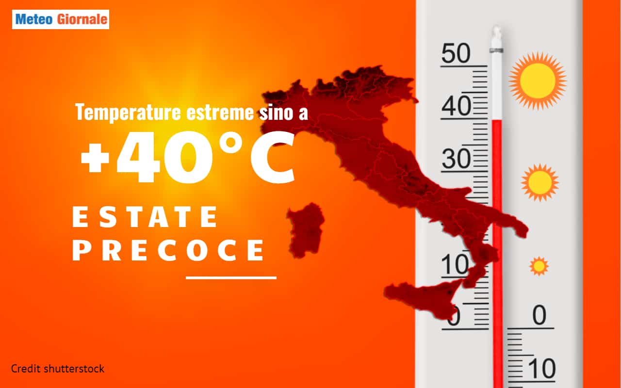 Meteo con Ondata di Caldo di Maggio da record. Week End rovente. Poi Calo Temperatura al Nord Italia