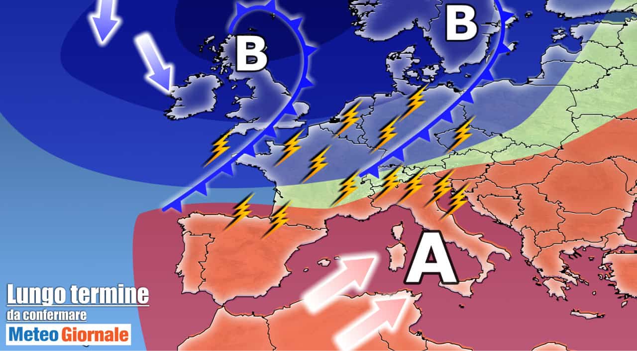 Meteo 15 giorni: ecco il CALDO con picchi di 40 GRADI. Nord Italia anche Forti TEMPORALI