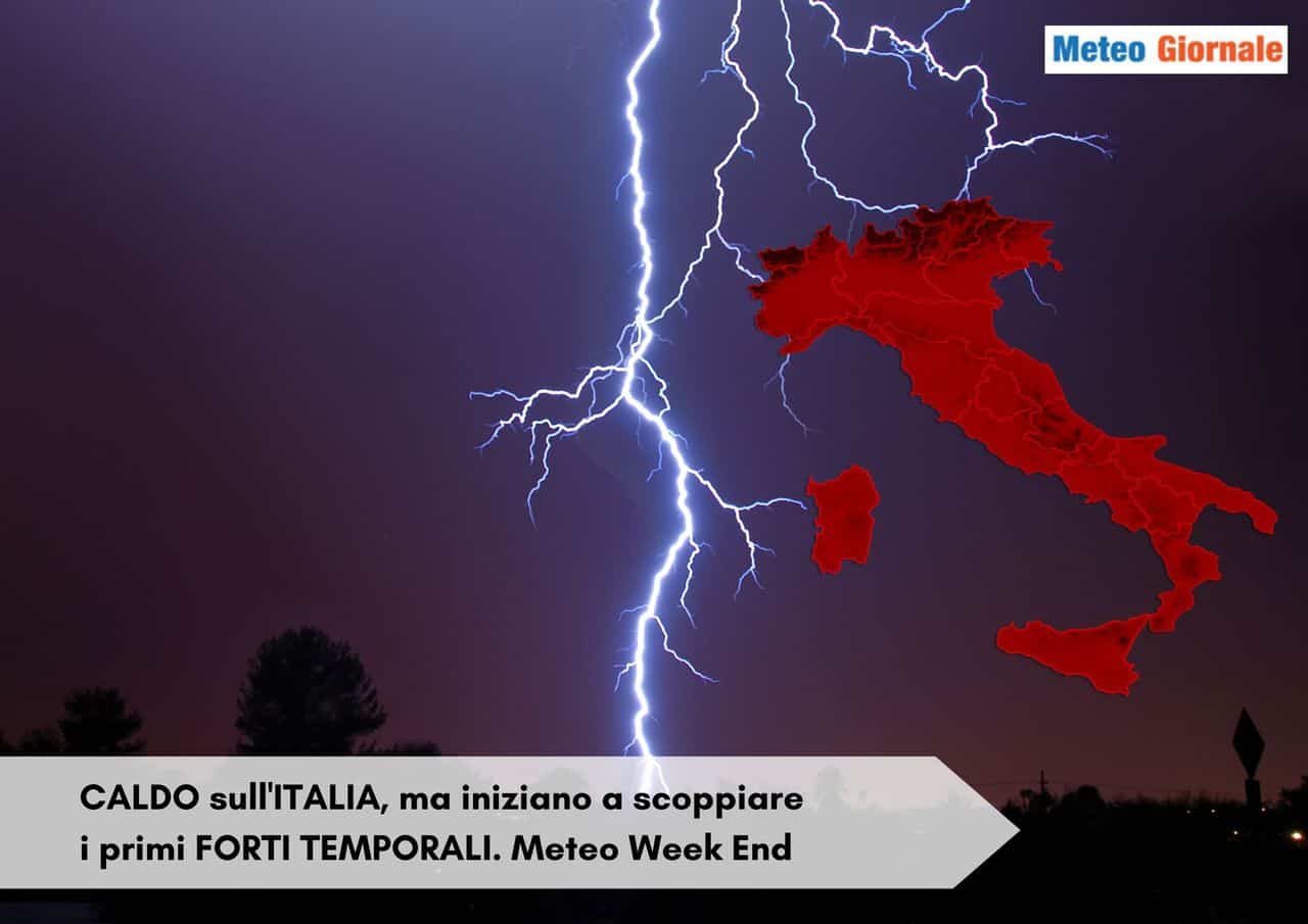 Meteo weekend. In arrivo TEMPORALI: le aree a maggior rischio. MAPPE