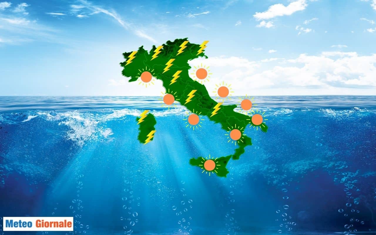 Meteo Domani 26 Maggio. I temporali si estendono a gran parte d’Italia