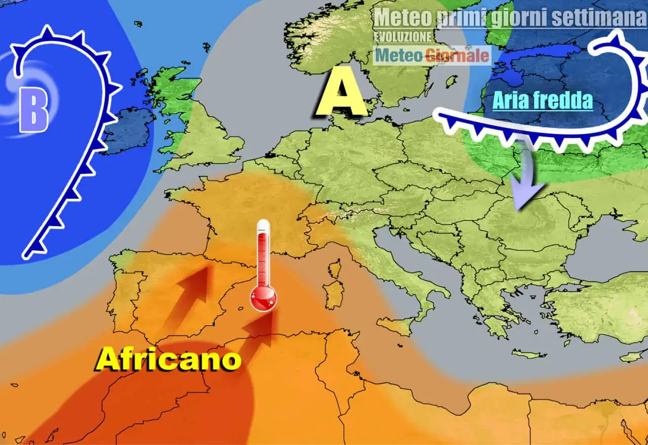 Nuova settimana nel segno dell'anticiclone africano
