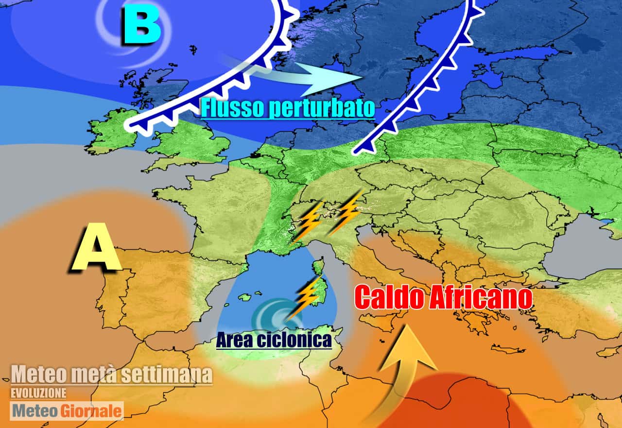 Meteo 7 Giorni: Italia tra TEMPORALI e ancora CALDO, weekend grosse novità