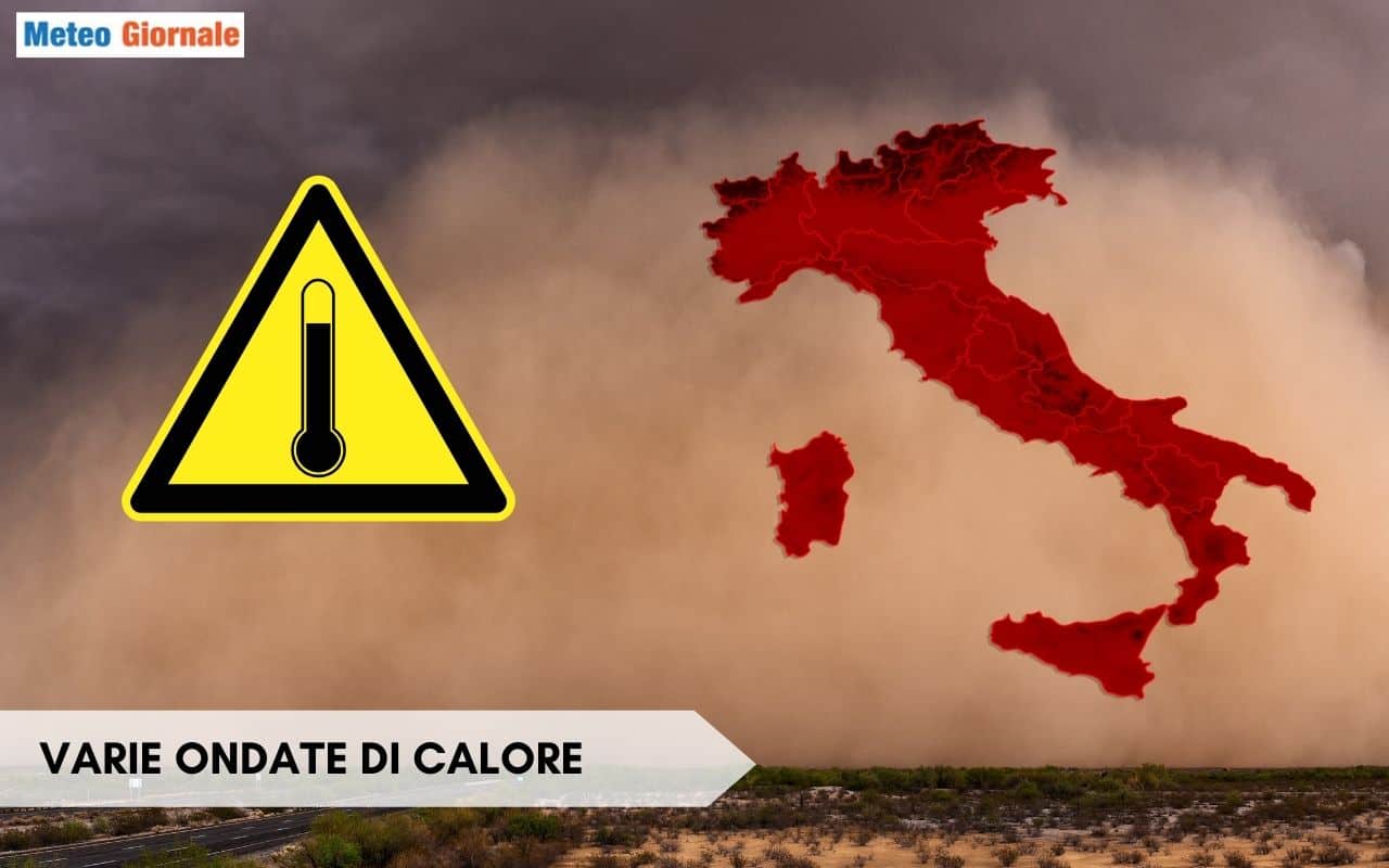 Meteo 15 giorni Italia, 44 gradi, il CALDO estremo di inizio GIUGNO da RECORD