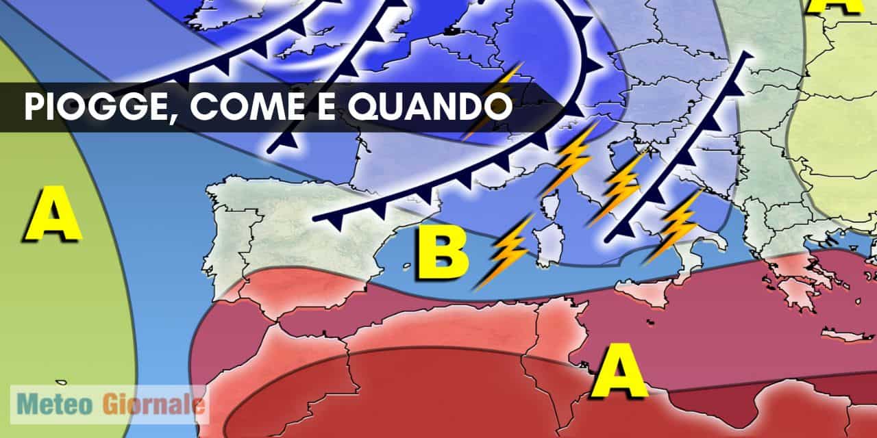 STOP meteo alla Siccità in ITALIA. Torna la PIOGGIA previsioni e mappe