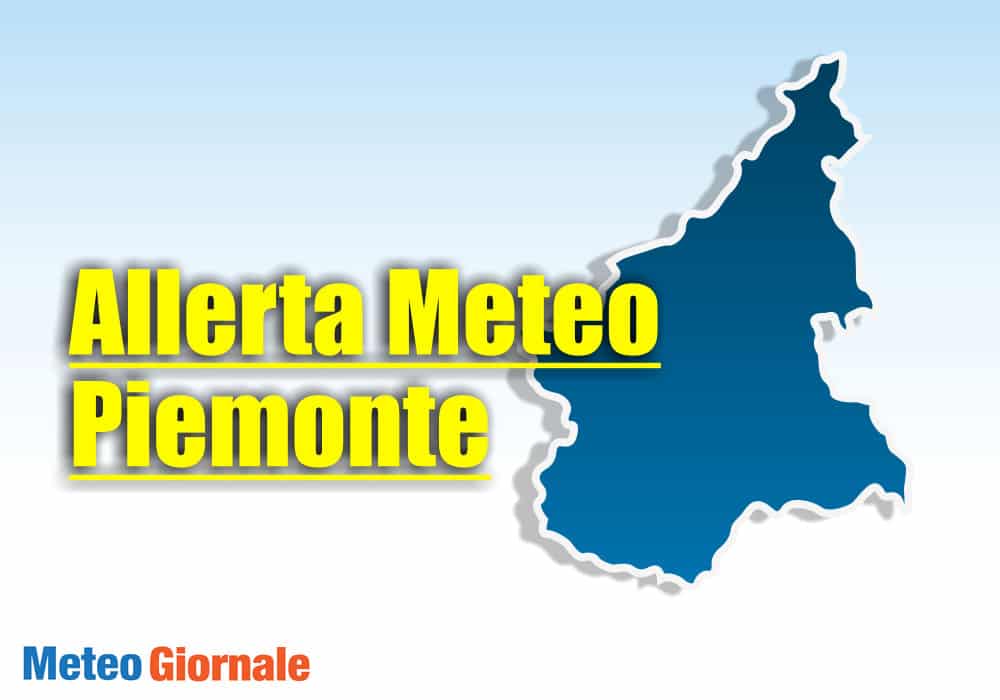 Allerta meteo Protezione Civile del PIEMONTE per il 24 giugno