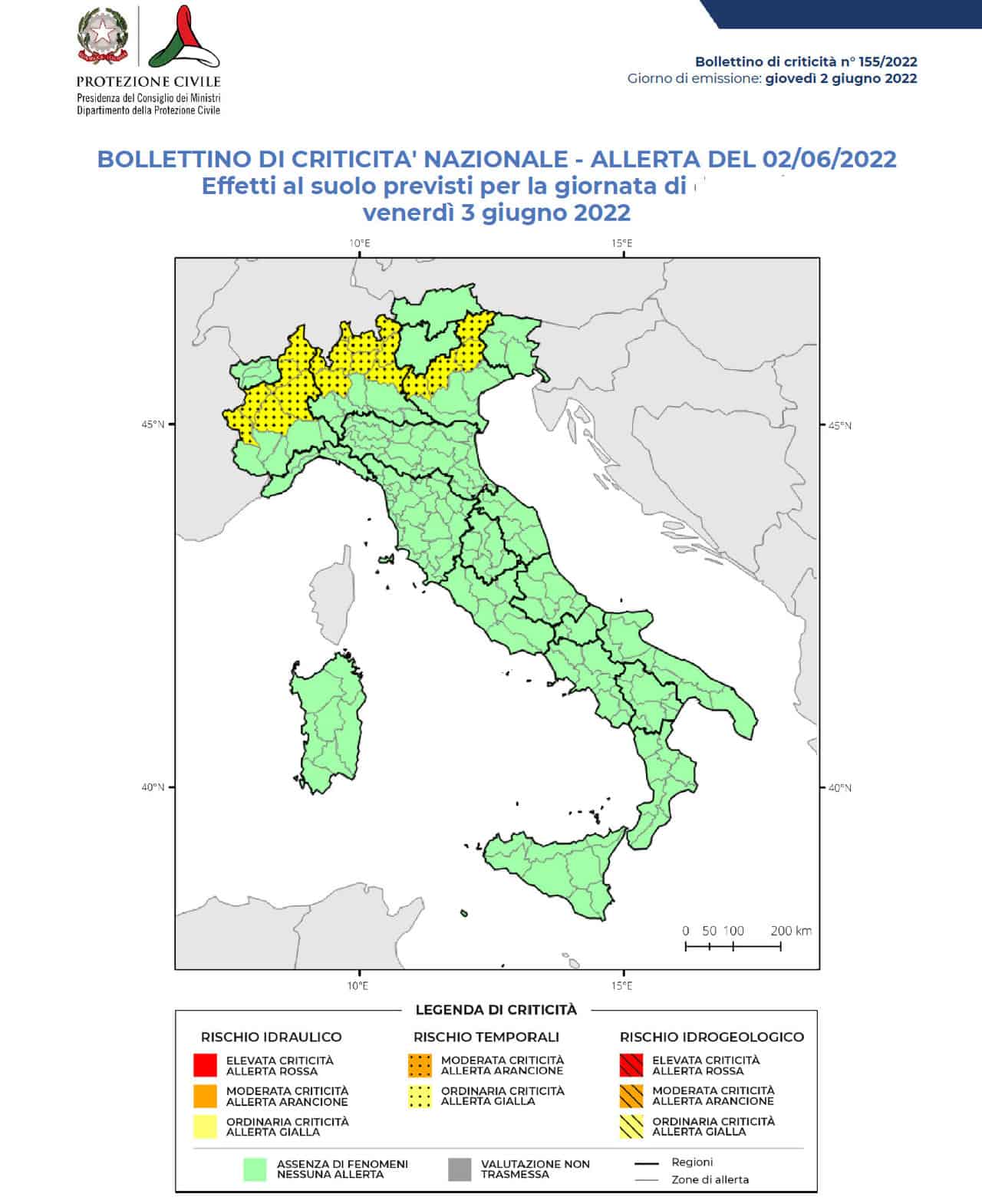 allerta meteo protezione civile