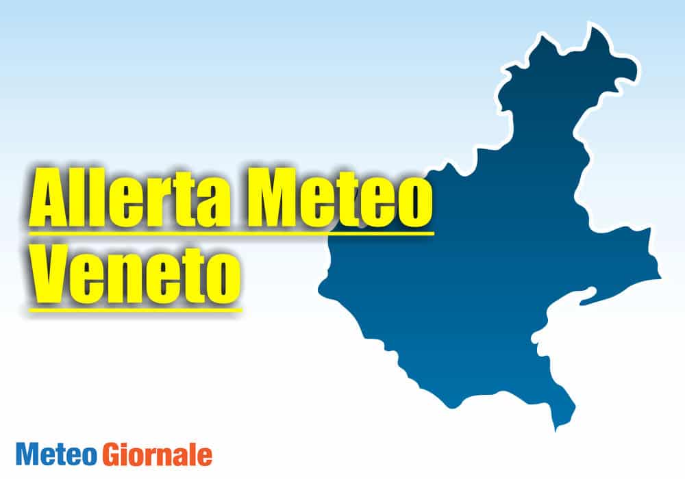 Allerta meteo Protezione Civile del VENETO per il 24 giugno