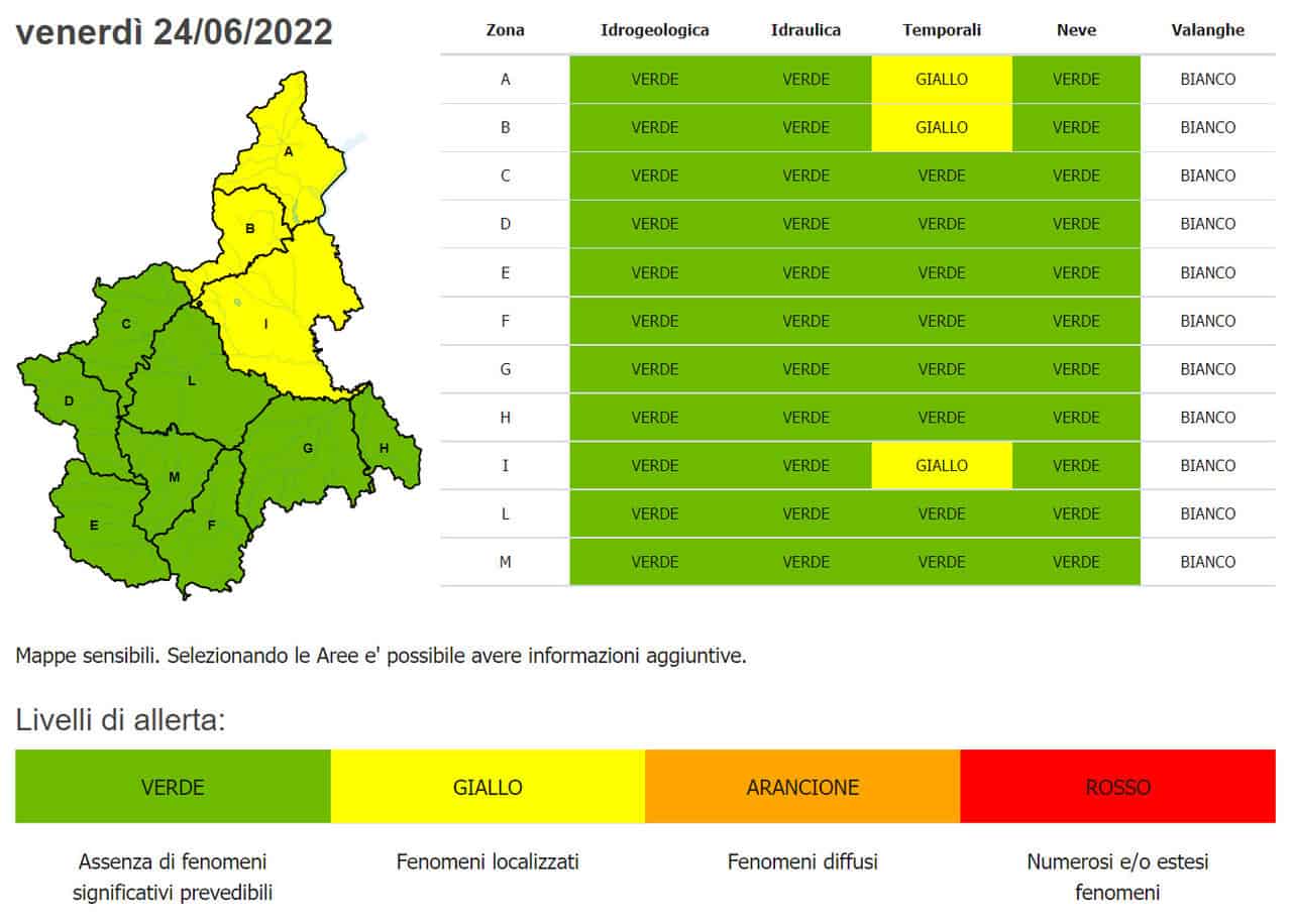 allerta piemonte