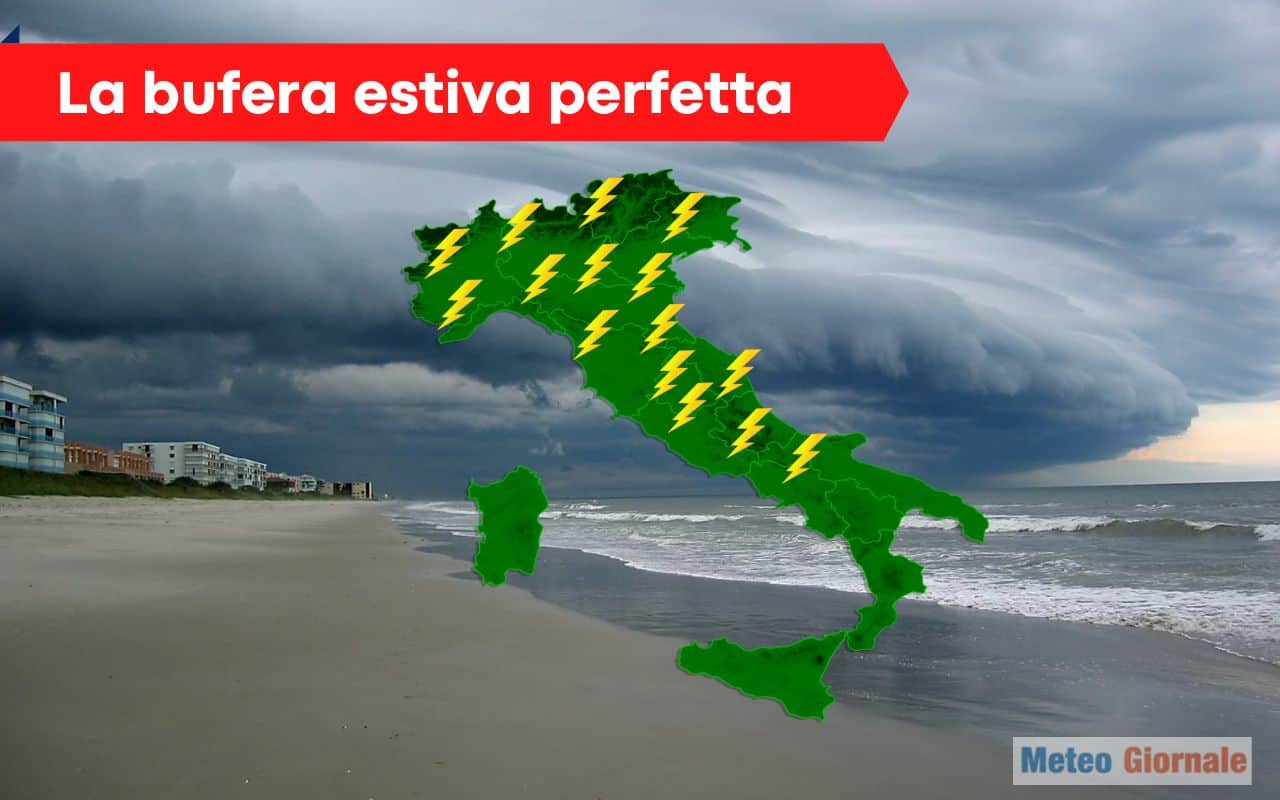 Meteo Italia, Giugno, dal CALDO alla BUFERA perfetta