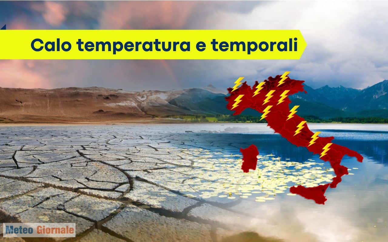 Meteo con l’atteso calo della temperatura per l’Italia