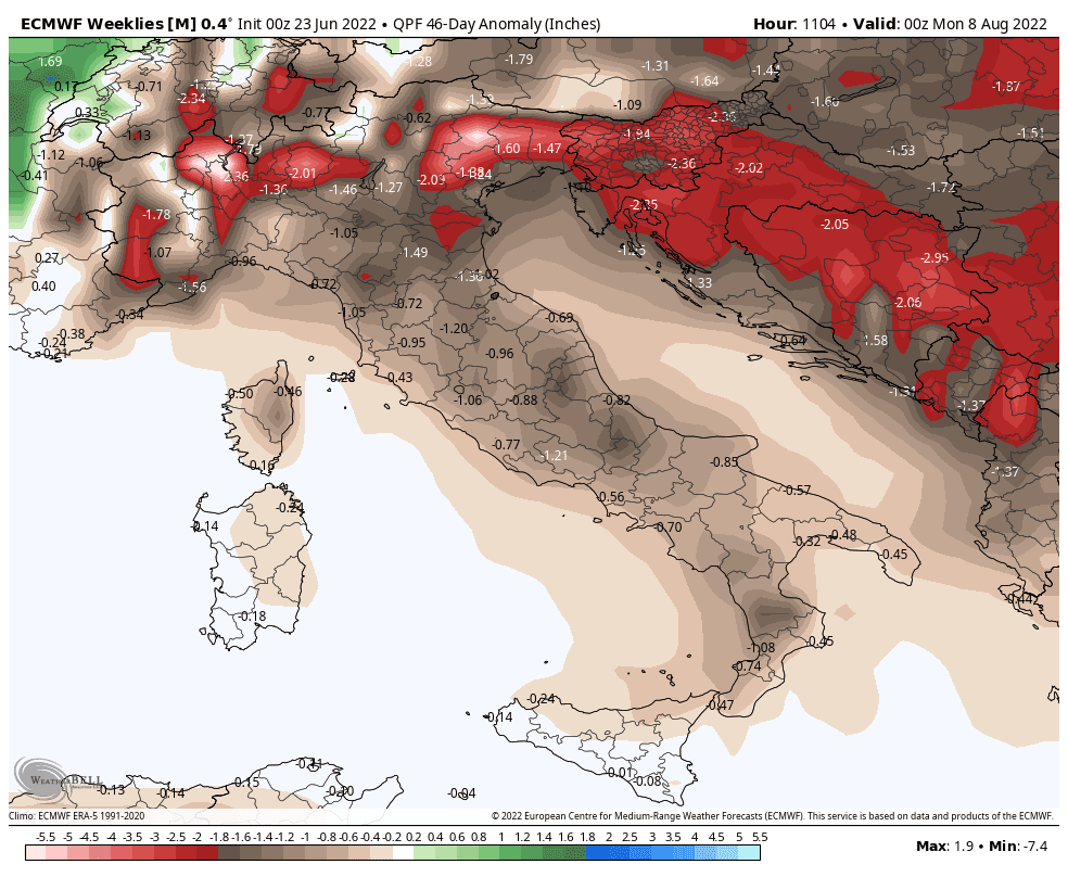 ecmwf weeklies avg italy qpf anom 46day 9916800