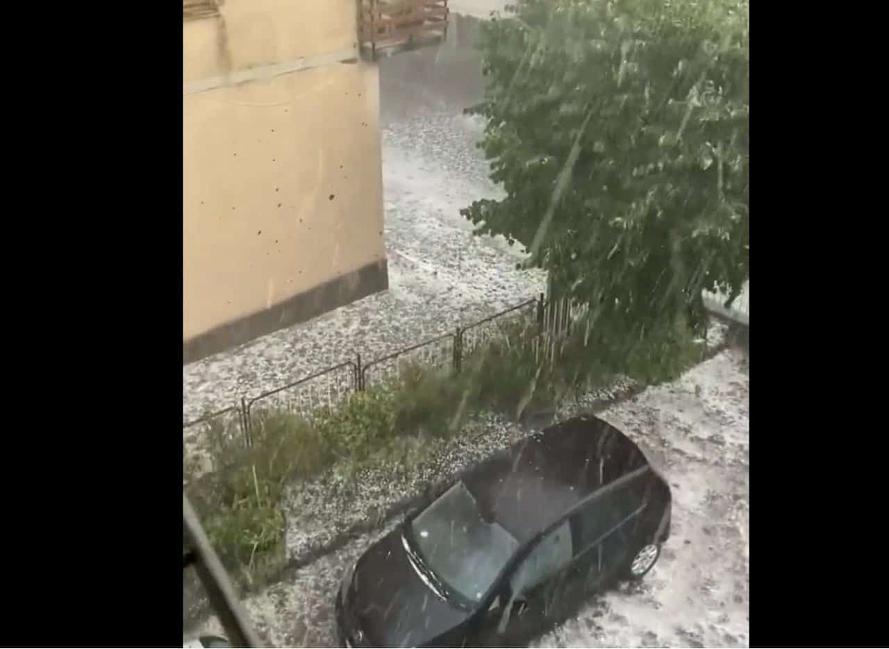 Grandinate devastanti in Toscana, Umbria, Lazio, Molise e l’Abruzzo. Video Meteo