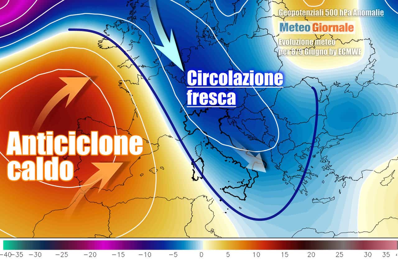 Meteo prossimi giorni: stop alla cappa di caldo del Sahara, solo una tregua