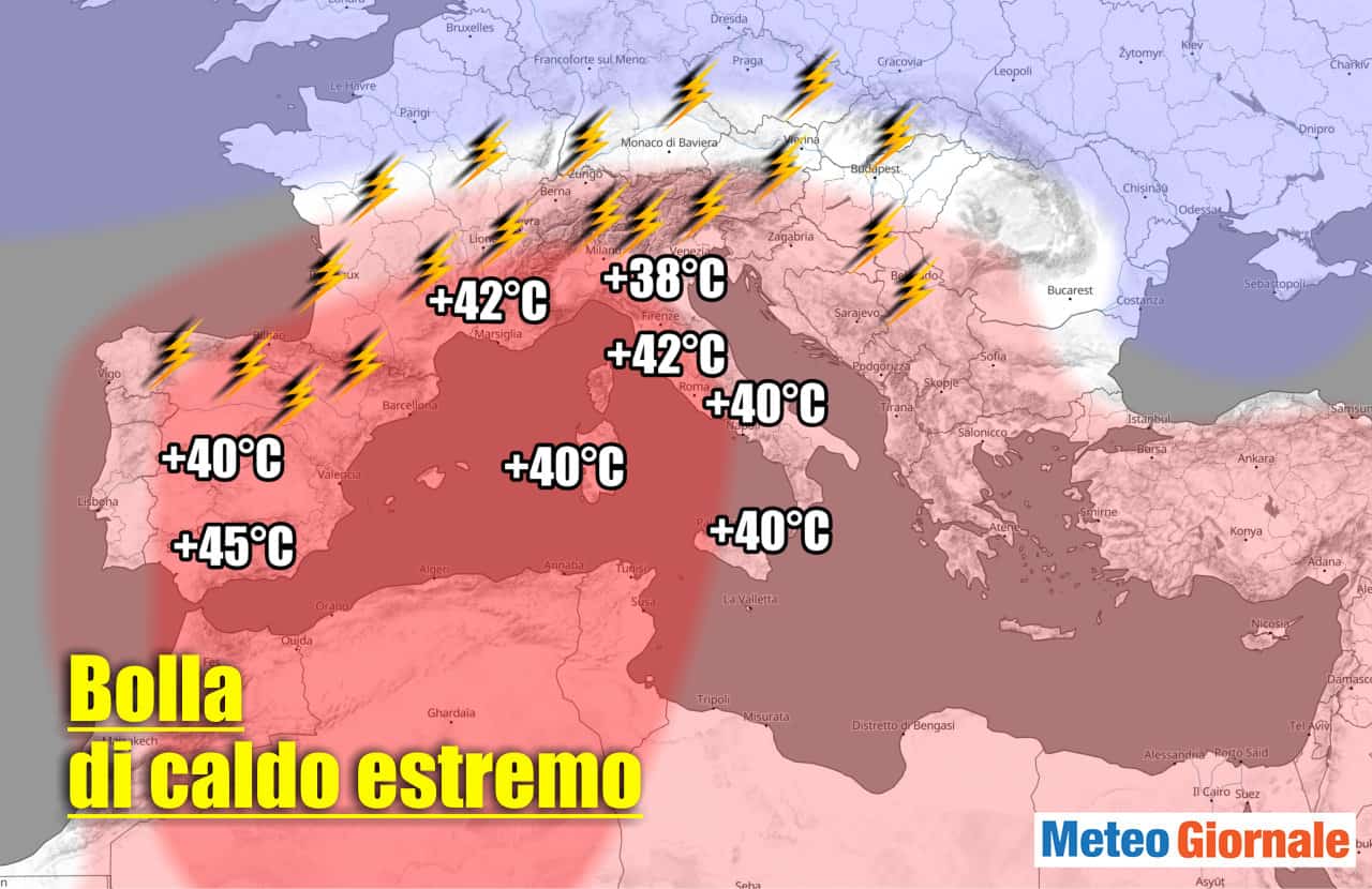 Meteo 15 giorni, dal Sahara rischiamo picchi di caldo record per Giugno