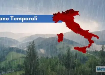 Temporali in parte del Nord Italia.