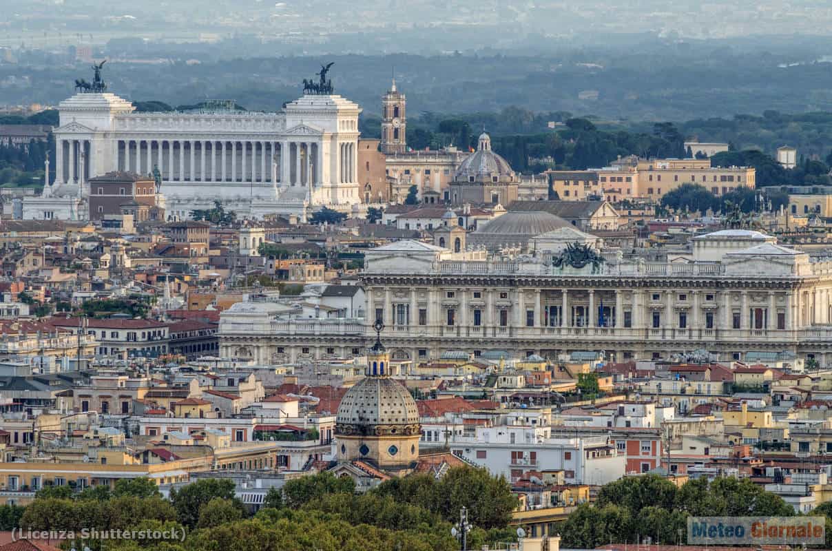 Meteo ROMA: caldo, però con rischio di temporali